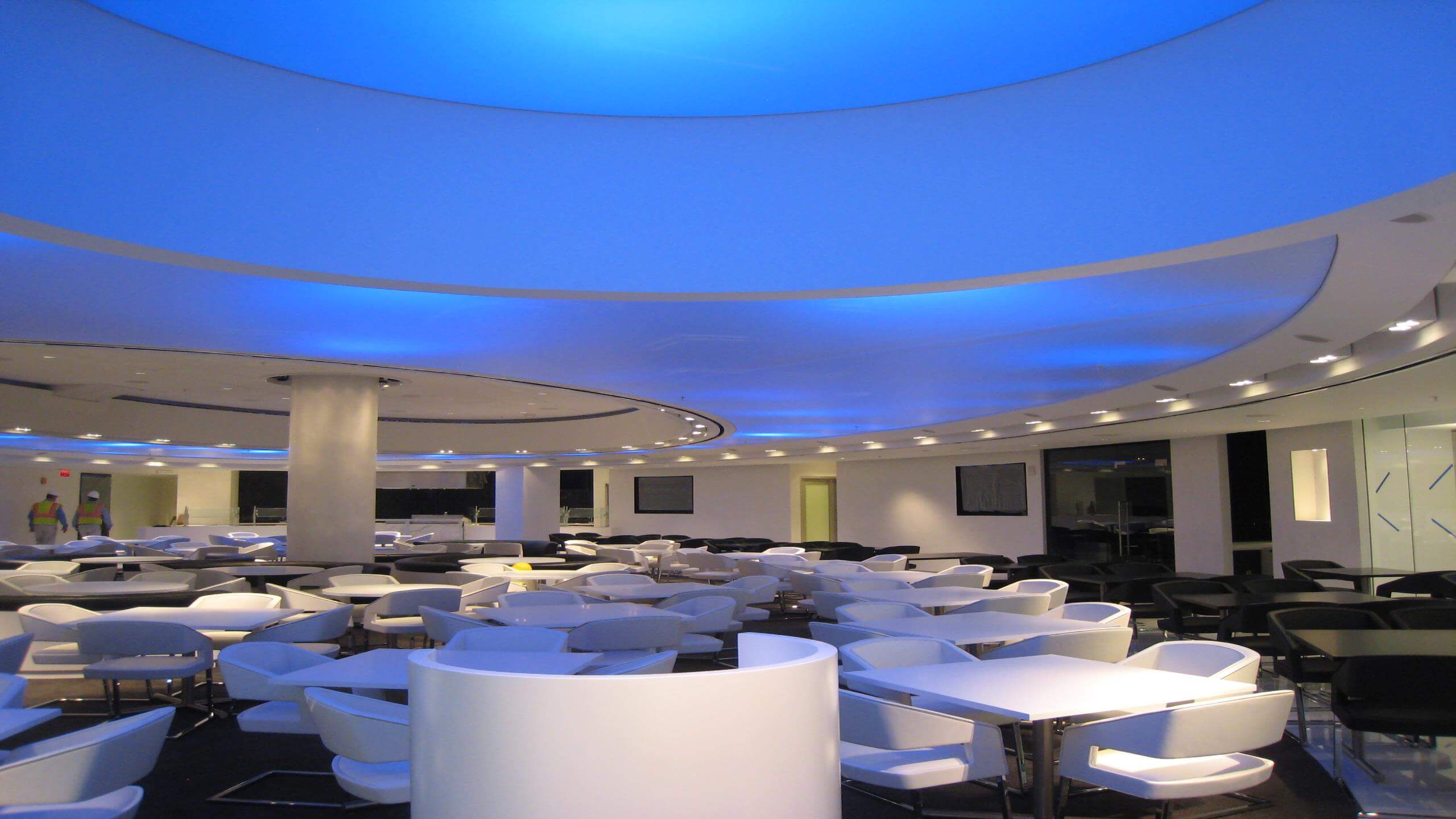 Beautiful Blue Backlit Ceiling By Newmat Padma Traders